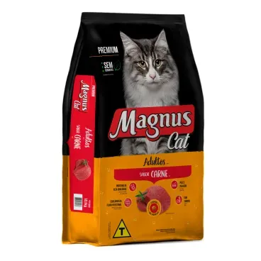 Racao Magnus Cat para Gatos Adultos Carne 20kg